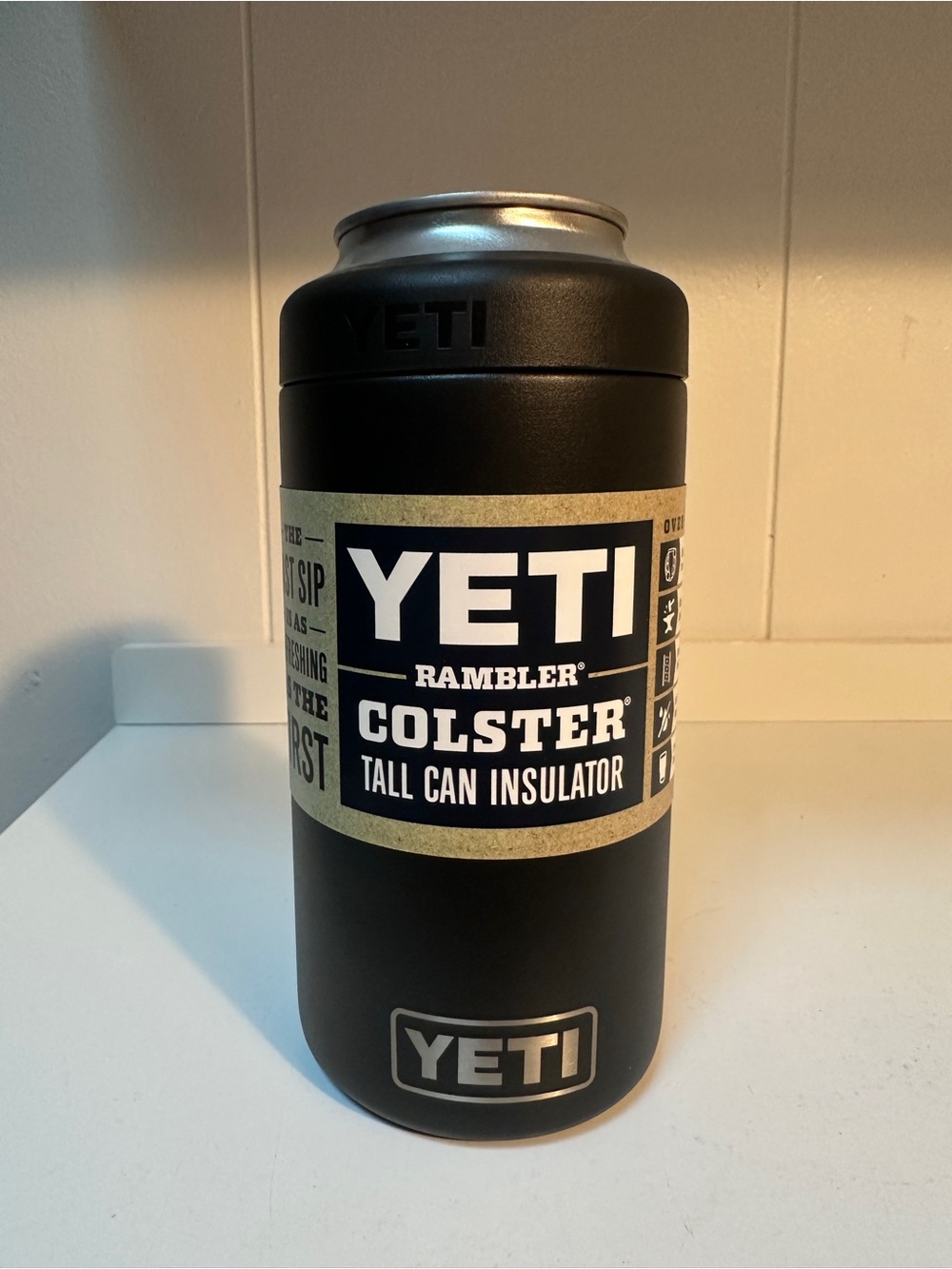 YETI Hard to Find Colster Tall Can for 16 oz cans - Black
